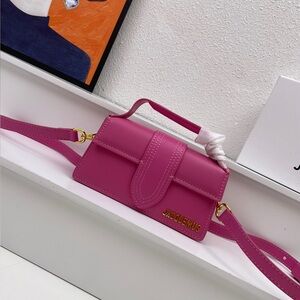 Jacquemus Fuchsia Mini Top-Handle Shoulder Bag